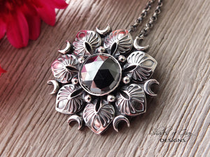 Rose Cut Hematite Pendant