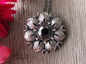 Rose Cut Hematite Pendant