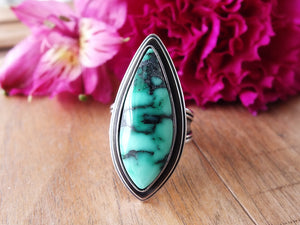 Emerald Rose Variscite Ring or Pendant (Choose Your Size)