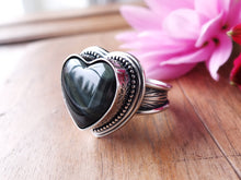 Load image into Gallery viewer, RESERVED: Rainbow Obsidian Ring or Pendant (Choose Your Size)