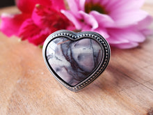 Load image into Gallery viewer, Sci-Fi/Exotica Jasper Heart Ring or Pendant (Choose Your Size)