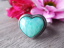 Load image into Gallery viewer, Chrysoprase Heart Ring or Pendant (Choose Your Size)
