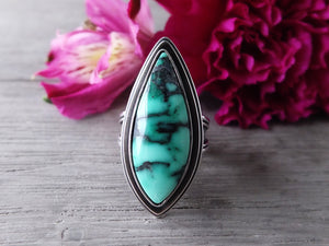 Emerald Rose Variscite Ring or Pendant (Choose Your Size)