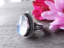 Load image into Gallery viewer, Rainbow Moonstone Ring or Pendant (Choose Your Size)