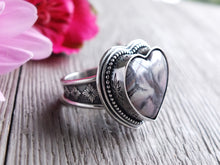 Load image into Gallery viewer, Sci-Fi/Exotica Jasper Heart Ring or Pendant (Choose Your Size)