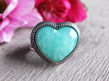 Load image into Gallery viewer, Chrysoprase Heart Ring or Pendant (Choose Your Size)