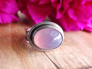 Reserved: Lavender Chalcedony Ring or Pendant (Choose Your Size)