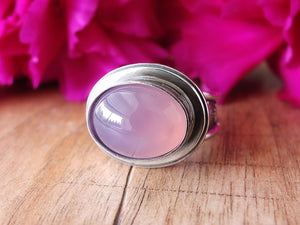 Reserved: Lavender Chalcedony Ring or Pendant (Choose Your Size)