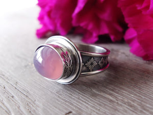 Reserved: Lavender Chalcedony Ring or Pendant (Choose Your Size)