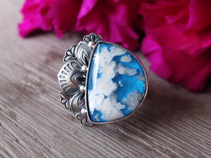 Plume Agate Doublet Ring or Pendant (Choose Your Size)
