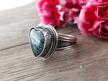 Load image into Gallery viewer, Hubei Turquoise Heart Ring or Pendant (Choose Your Size)