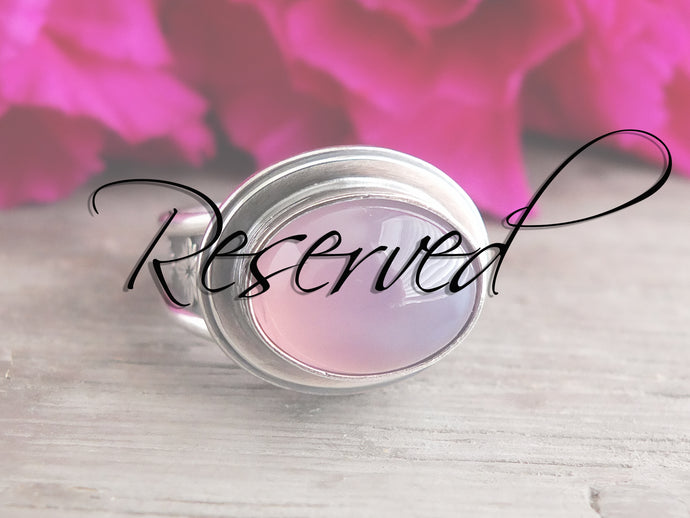 Reserved: Lavender Chalcedony Ring or Pendant (Choose Your Size)