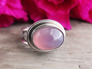 Reserved: Lavender Chalcedony Ring or Pendant (Choose Your Size)