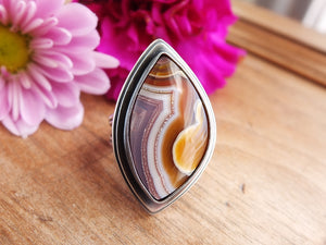 Laguna Agate Ring or Pendant (Choose Your Size)