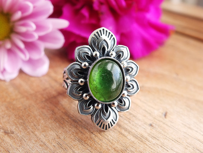 Green Tourmaline Ring or Pendant (Choose Your Size)