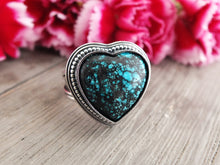 Load image into Gallery viewer, Hubei Turquoise Heart Ring or Pendant (Choose Your Size)