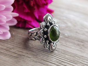 Green Tourmaline Ring or Pendant (Choose Your Size)