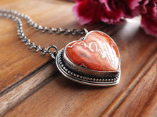 Load image into Gallery viewer, Laguna Lace Agate Heart Necklace