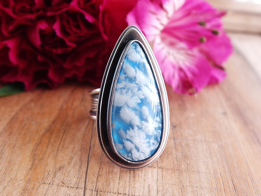 Plume Agate Doublet Ring or Pendant (Choose Your Size)