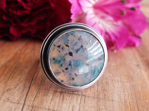 Confetti Chrysocolla Ring or Pendant (Choose Your Size)