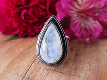 Load image into Gallery viewer, Rainbow Moonstone Ring or Pendant (Choose Your Size)