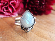 Load image into Gallery viewer, Rainbow Moonstone Ring or Pendant (Choose Your Size)