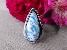 Load image into Gallery viewer, Plume Agate Doublet Ring or Pendant (Choose Your Size)