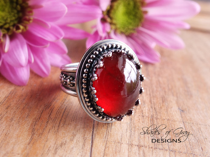 Garnet Ring or Pendant (Choose Your Size)