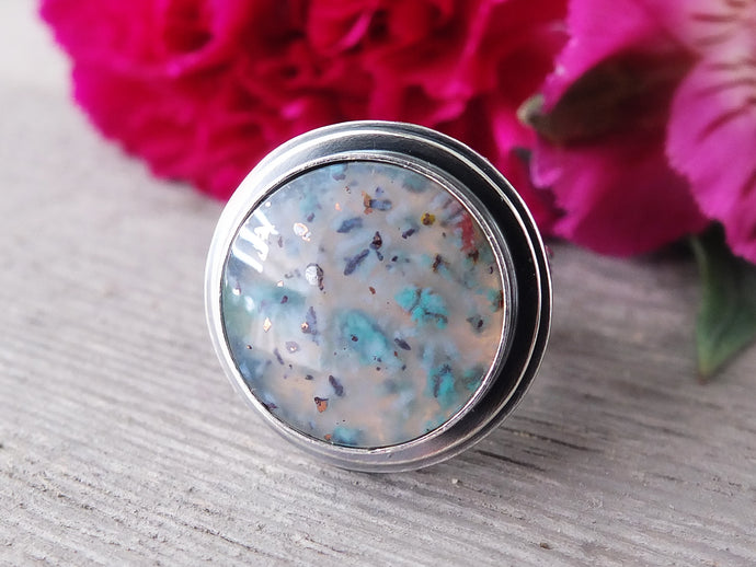 Confetti Chrysocolla Ring or Pendant (Choose Your Size)