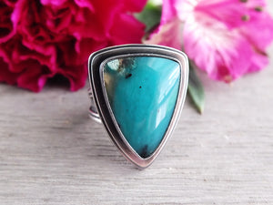 Blue Opalized Petrified Wood Ring or Pendant (Choose Your Size)