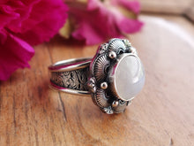 Load image into Gallery viewer, Rainbow Moonstone Ring or Pendant (Choose Your Size)
