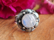 Load image into Gallery viewer, Rainbow Moonstone Ring or Pendant (Choose Your Size)