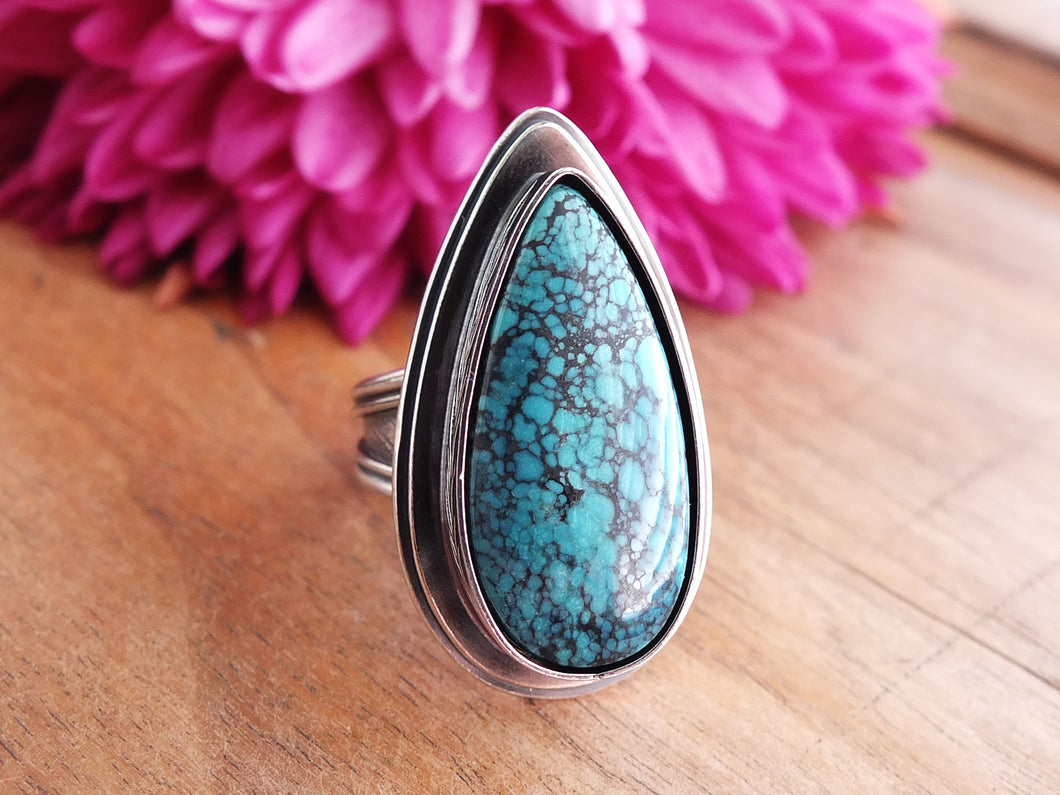 Webbed Turquoise Ring or Pendant (Choose Your Size)