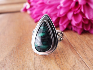 Emerald Rose Variscite Ring or Pendant (Choose Your Size)