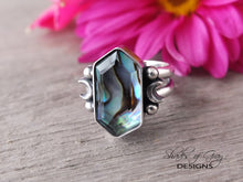 Load image into Gallery viewer, Abalone and Quartz Doublet Ring or Pendant (Choose Your Size)