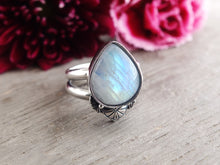 Load image into Gallery viewer, Rainbow Moonstone Ring or Pendant (Choose Your Size)