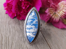Load image into Gallery viewer, Plume Agate Doublet Ring or Pendant (Choose Your Size)