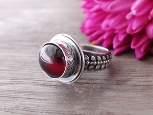 Garnet Ring or Pendant (Choose Your Size)