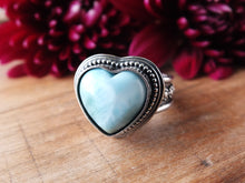 Load image into Gallery viewer, Larimar Heart Ring or Pendant (Choose Your Size)