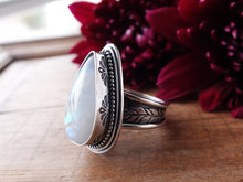 Load image into Gallery viewer, Rainbow Moonstone Ring or Pendant (Choose Your Size)