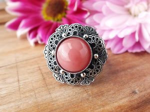 Guava Quartz Ring or Pendant (Choose Your Size)