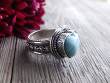 Load image into Gallery viewer, Larimar Heart Ring or Pendant (Choose Your Size)