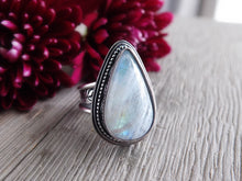 Load image into Gallery viewer, Rainbow Moonstone Ring or Pendant (Choose Your Size)