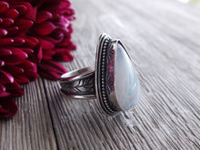 Load image into Gallery viewer, Rainbow Moonstone Ring or Pendant (Choose Your Size)