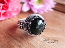 Load image into Gallery viewer, Dark Green Tourmaline Ring or Pendant (Choose Your Size)