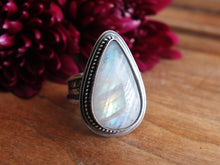 Load image into Gallery viewer, Rainbow Moonstone Ring or Pendant (Choose Your Size)