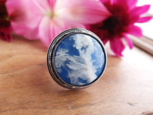 Load image into Gallery viewer, Plume Agate Doublet Ring or Pendant (Choose Your Size)