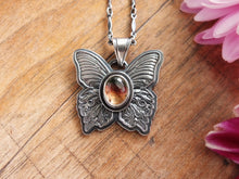 Load image into Gallery viewer, Tri-Color Tourmaline Butterfly Pendant