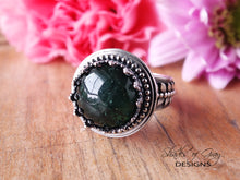 Load image into Gallery viewer, Dark Green Tourmaline Ring or Pendant (Choose Your Size)