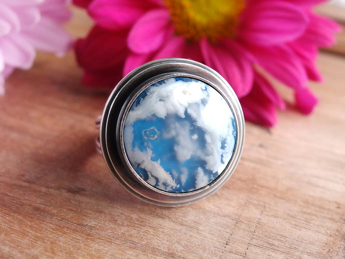 Plume Agate Doublet Ring or Pendant (Choose Your Size)